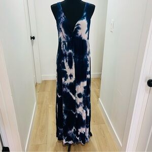 Melissa Masse Tie-Dye Maxi Dress
